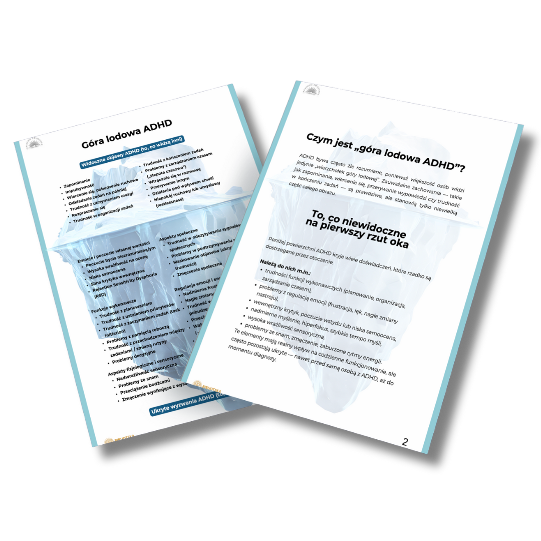 Karty pracy ACT i materiały rozwijające elastyczność psychologiczną – narzędzia wspierające dorosłe osoby w spektrum ADHD w pracy z myślami, emocjami i wartościami