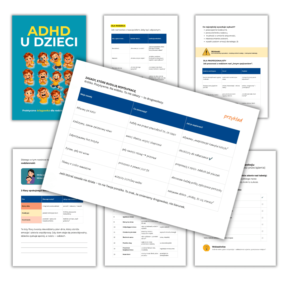 okładka: ADHD u dzieci — praktyczna ściągawka