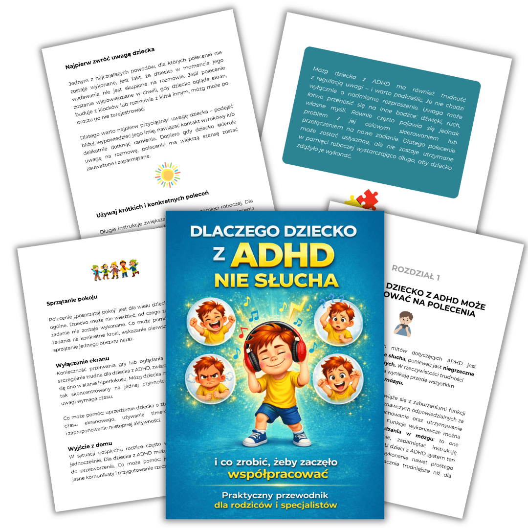okładka: Dlaczego dziecko z ADHD nie słucha