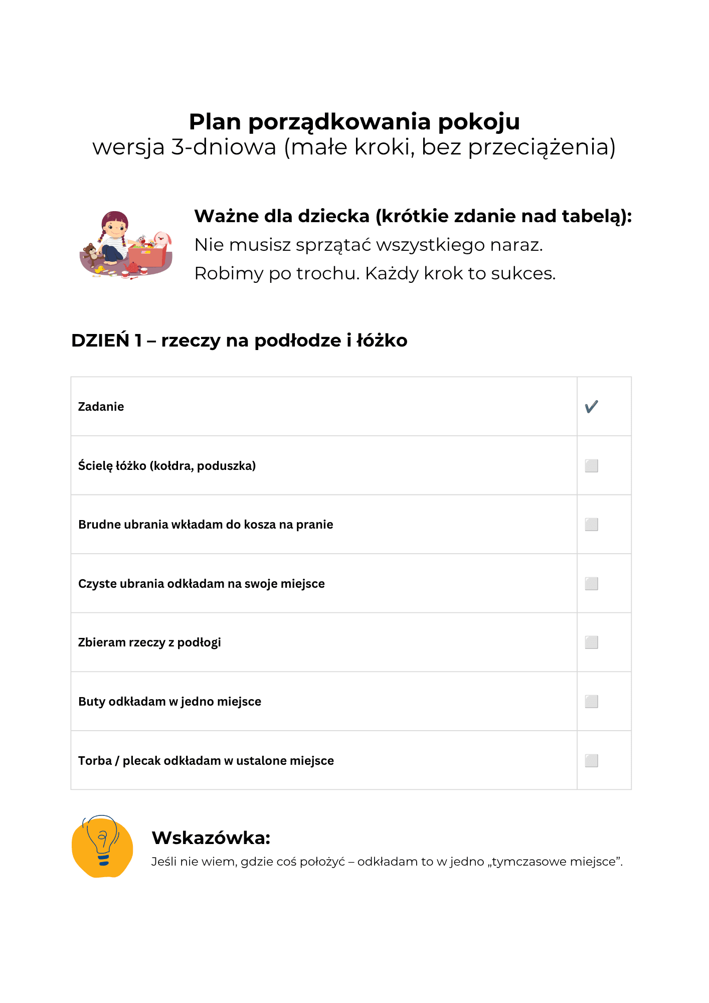 Materiał ze środka pakietu