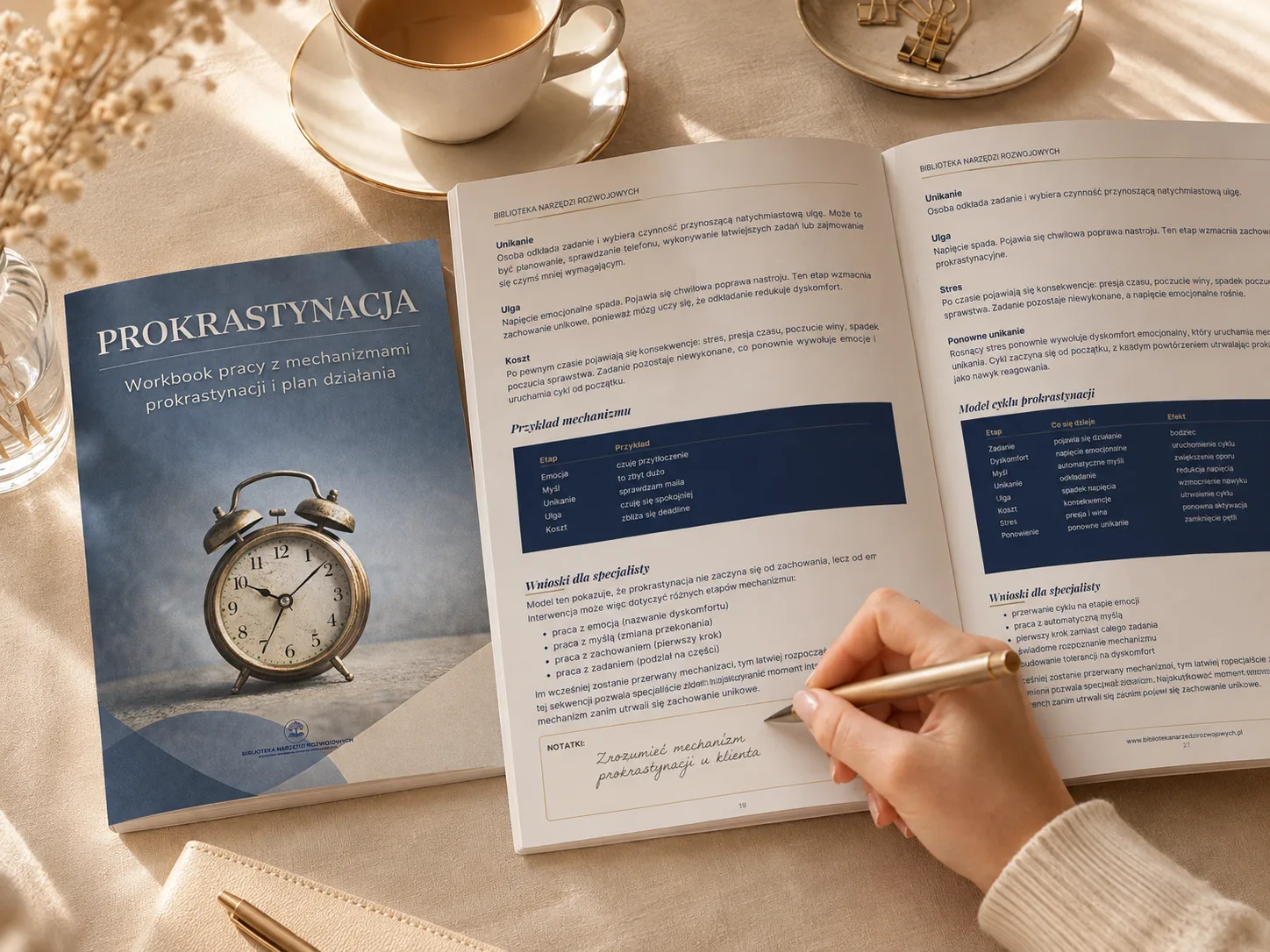 Prokrastynacja – workbook i karty pracy nad mechanizmami odkładania działania